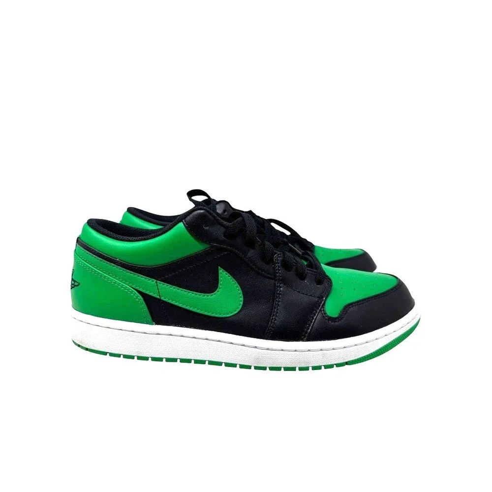 Nike Air Jordan 1 Low Men's Size 11 Lucky Green Black/Green 553558-065 sneakers